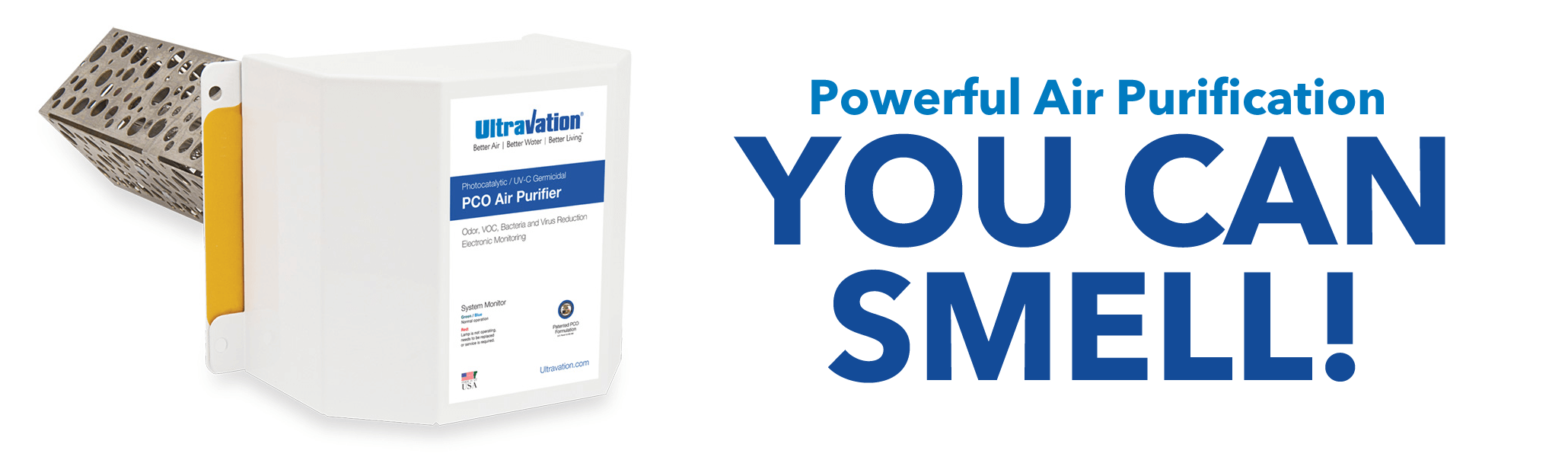 Ultravation UVPhotoMAX system. Powerful Air Purification you can smell!