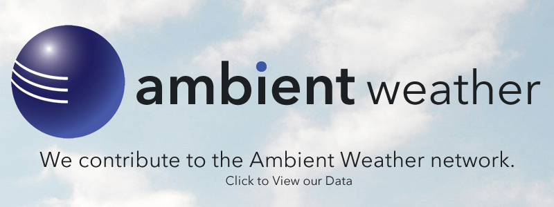 We contribute our weather data to the Ambient Weather network, for personal weather enthusiasts.