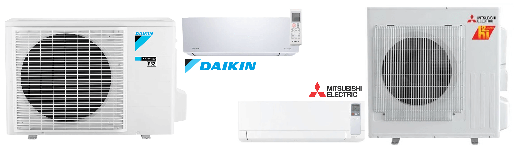 Mitsubishi and Daikin Mini Splits. You get choices with the Good Guys!