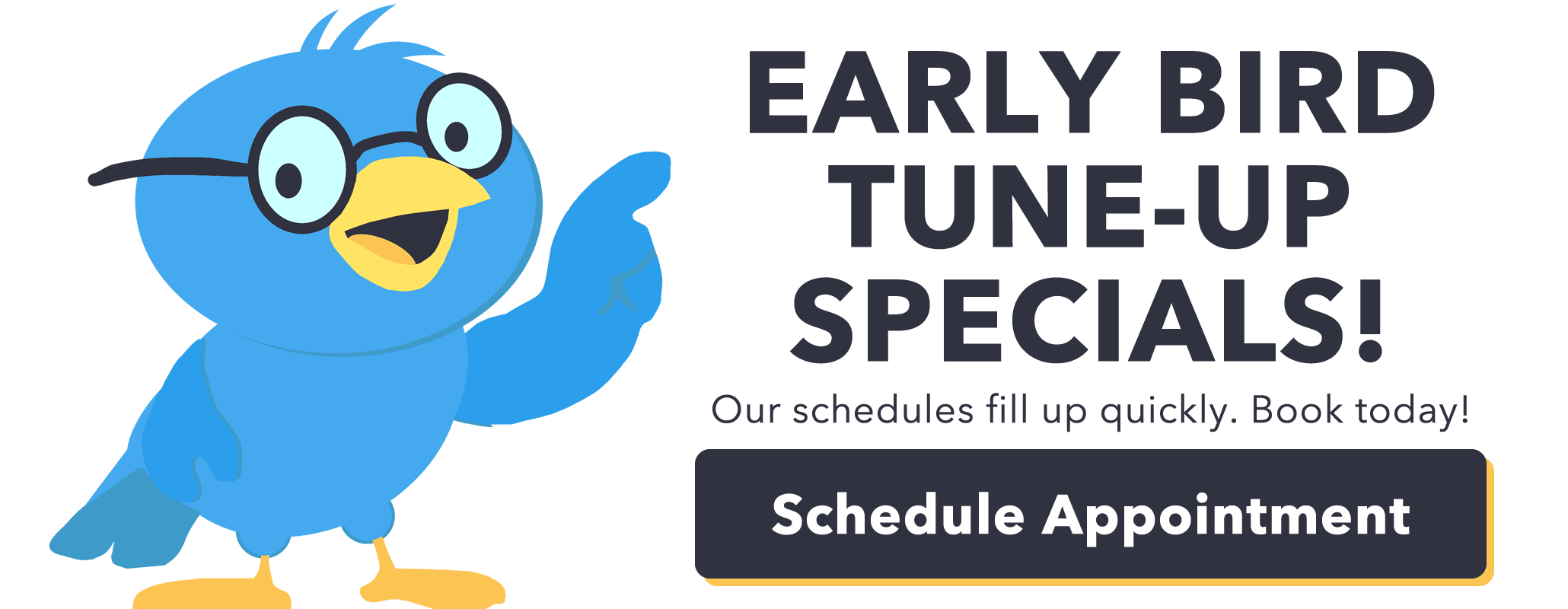 Furnace Early Bird Special Tune-Ups are on now. Our schedules fill up quick, book today!