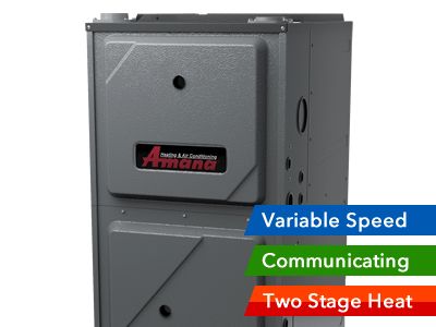 Amana AMVC Two Stage True Variable Speed Gas Furnace