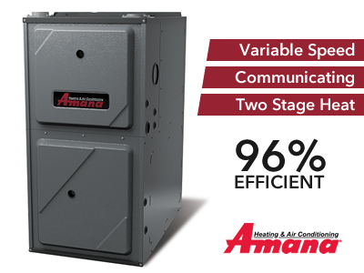 Amana AMVC Two Stage True Variable Speed Gas Furnace